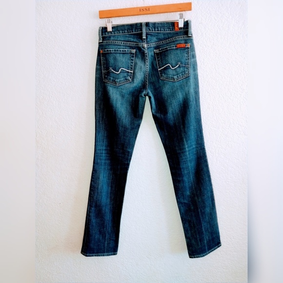 7 for all Mankind Straight Leg Jeans Size 25 - Picture 3 of 5